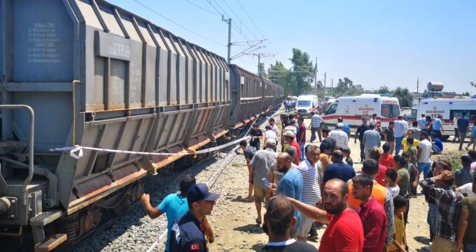Mersin de tren kazası