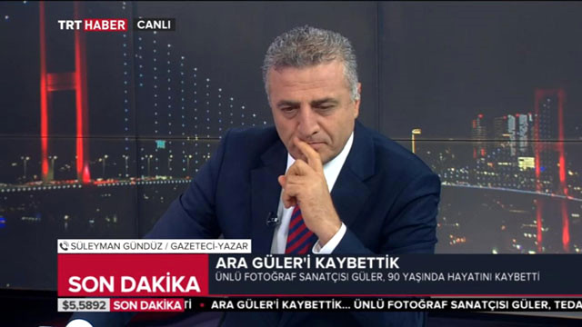 TRT moderatörü canlı yayında konuşamadı