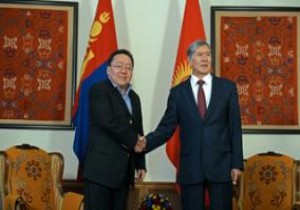 Moğolistan Cumhurbaşkanı ndan Kırgızistan a ziyaret!