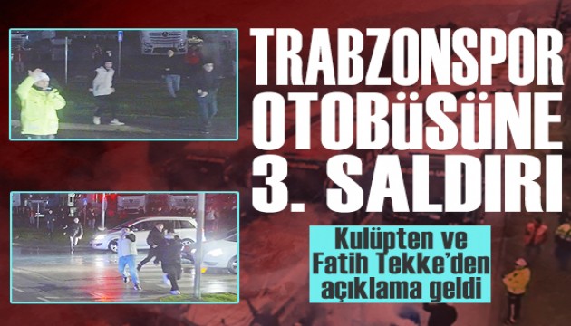 Trabzonspor tak�m otob�s�ne sald�r�