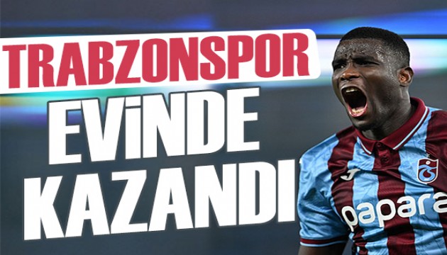 Trabzonspor evinde rahat kazand