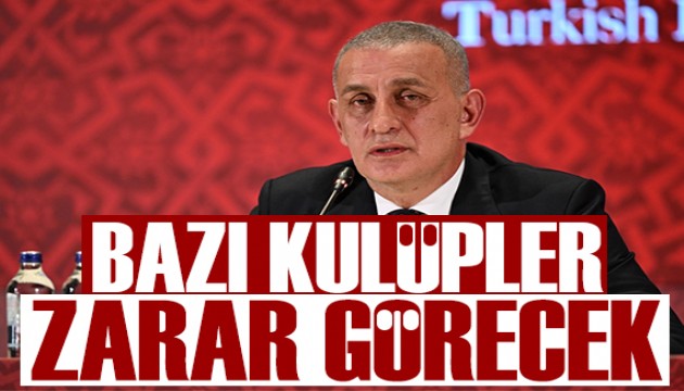 TFF Bakan brahim Hacosmanolu'ndan bahis aklamas: Baz kulpler zarar grecek