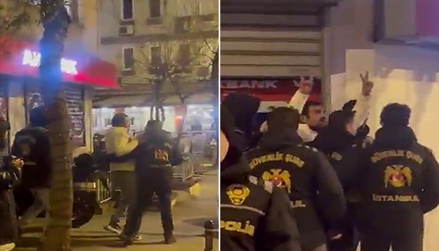 Oyuncu Ufuk Bayraktar, kad�nlar�n d�zenledi�i y�r�y��e m�dahale etti