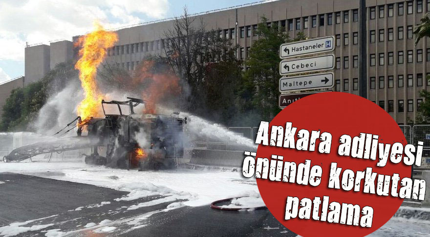 Ankara adliyesi önünde korkutan patlama
