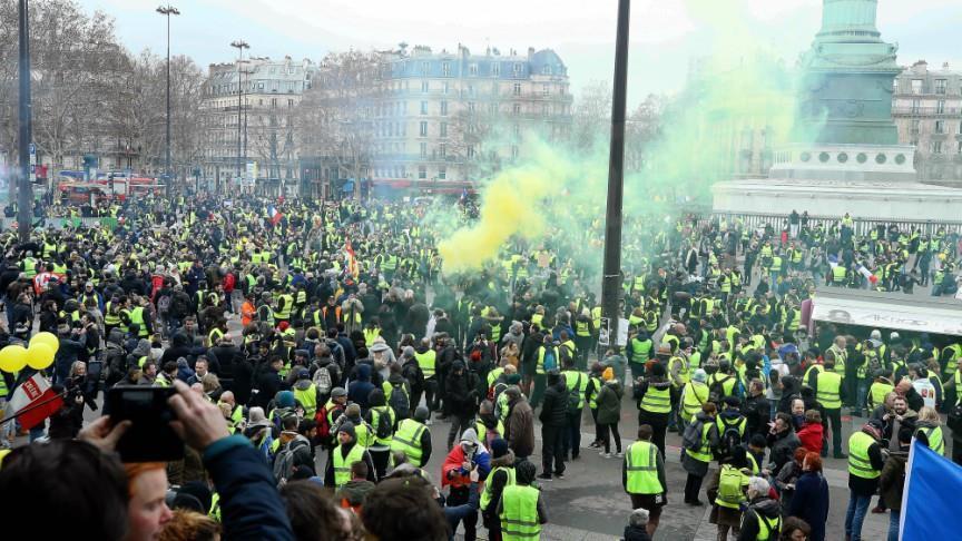 Fransa dan sarı yeleklilerin gösterilerine ilişkin eylem planı
