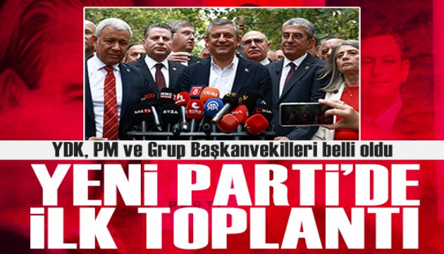Yeni Parti'de, Parti Meclisi ve Y�ksek Disiplin Kurulu'na se�ilen isimler ve Grup Ba�kanvekilleri belli oldu