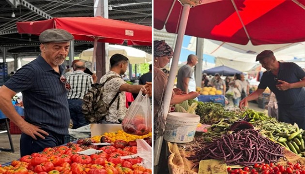 Y�lmaz Erdo�an pazar al��veri�ini payla�t�
