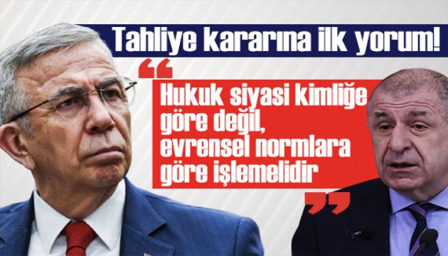 Ümit Özdağ'a tahliye! Mansur Yavaş'tan ilk mesaj: Adaletin gecikmiş bir tezahürüdür