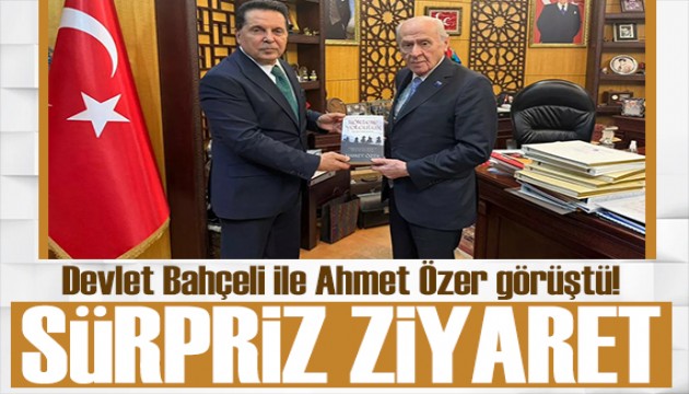 Bah�eli ile Ahmet �zer aras�nda s�rpriz g�r��me