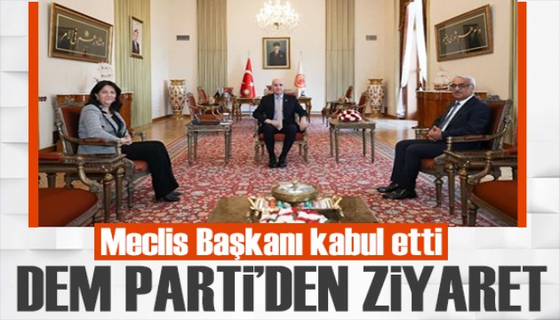 DEM Parti heyeti, TBMM Ba�kan� ile bir araya geldi