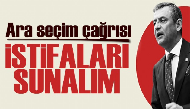 �zg�r �zel'den ara se�im �a�r�s�: �stifa resti!