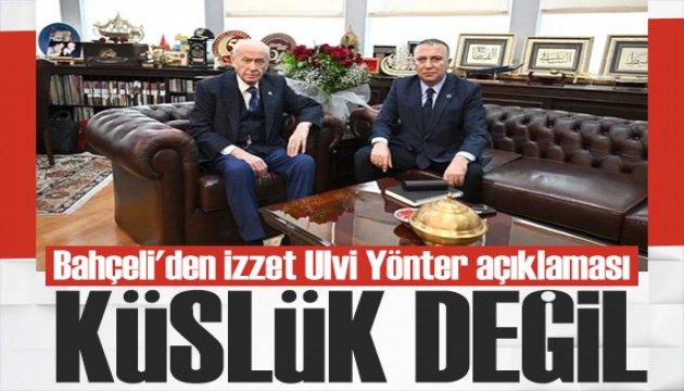 Bah�eli'den �zzet Ulvi Y�nter a��klamas�: �ntikam uzakt�r