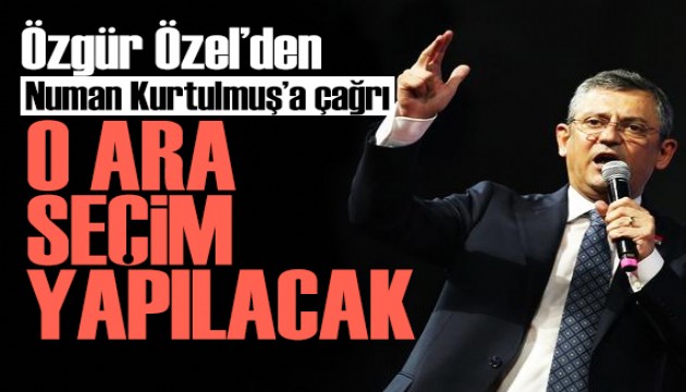 �zg�r �zel'den ara se�im ��k���: Olmazsa iktidar sorumlulu�unu ta��r