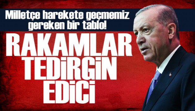 Erdo�an'dan Aile ve N�fus 10 y�l� mesaj�: Rakamlar tedirgin edici
