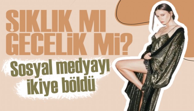 Serenay Sar�kaya'n�n elbisesi sevenlerini ikiye b�ld�