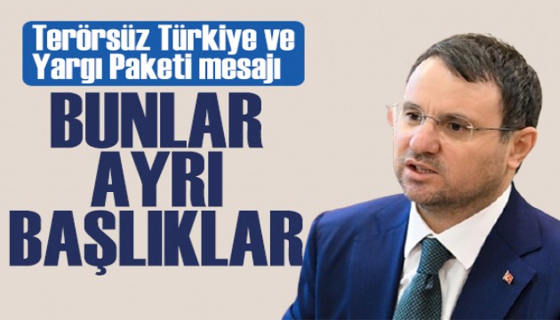 Bakan G�rlek'ten Yarg� Paketi a��klamas�: Ter�rs�z T�rkiye s�recinden ba��ms�z ilerliyor
