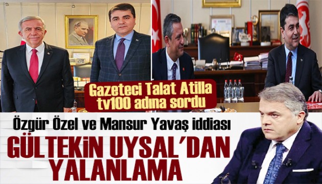 DP lideri G�ltekin Uysal'dan Mansur Yava� ve �zg�r �zel iddialar�na yalanlama