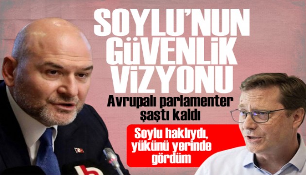 S�leyman Soylu'nun g�venlik vizyonu Avrupal� parlamenteri �a��rtt�