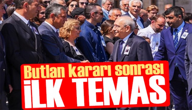 Kemal K�l��daro�lu ile �zg�r �zel, Orhan S�r'�n cenazesinde bir araya geldi
