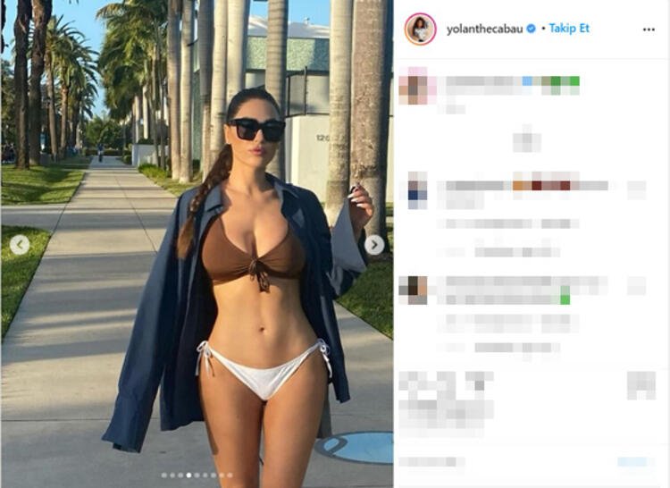 Yolanthe Cabau, bikinili cesur pozuyla takipçilerini büyüledi - 3. fotoğraf