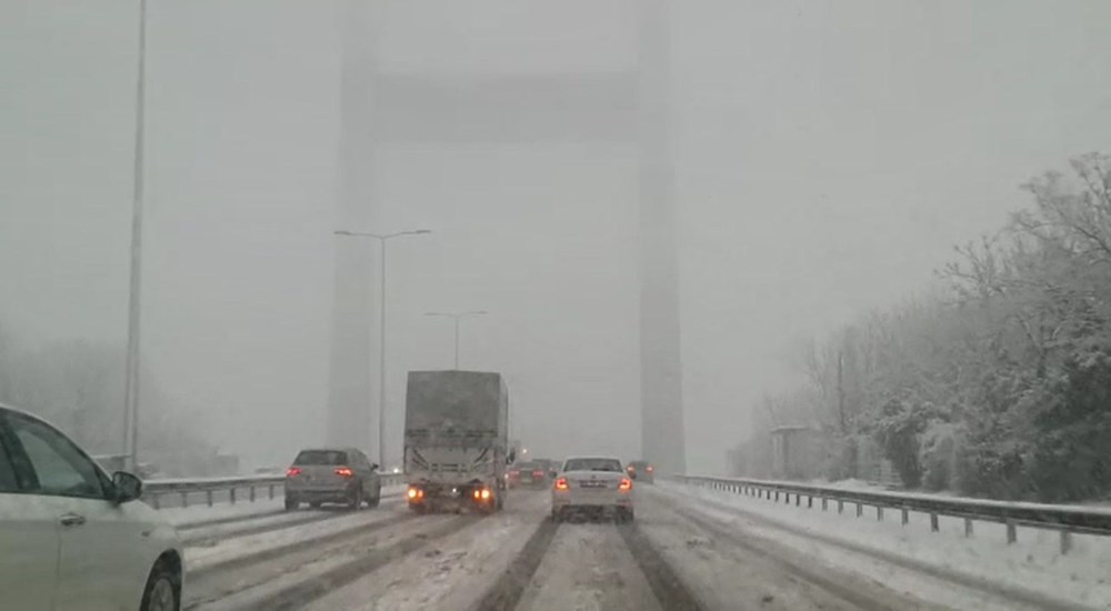 İstanbul'da kar yağışı yeniden etkisini artırdı - 10. fotoğraf