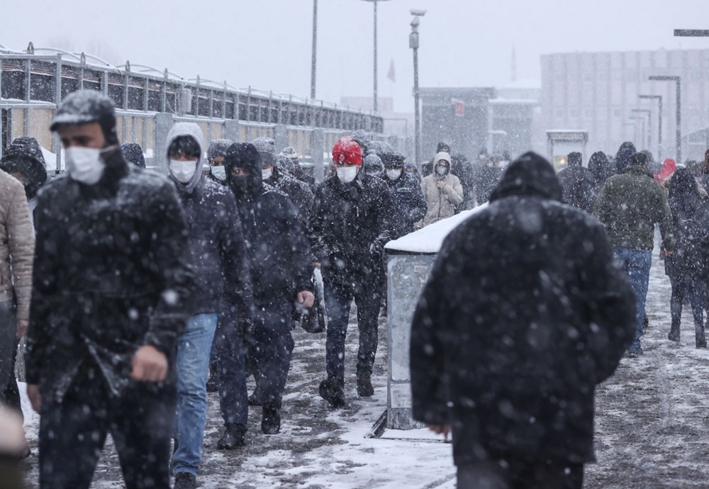 İstanbul'da kar yağışı yeniden etkisini artırdı - 3. fotoğraf