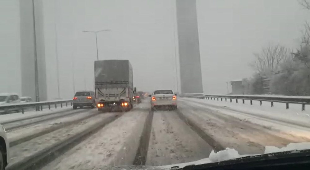 İstanbul'da kar yağışı yeniden etkisini artırdı - 7. fotoğraf