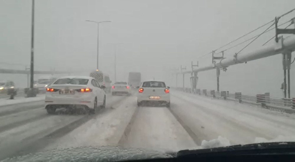 İstanbul'da kar yağışı yeniden etkisini artırdı - 6. fotoğraf