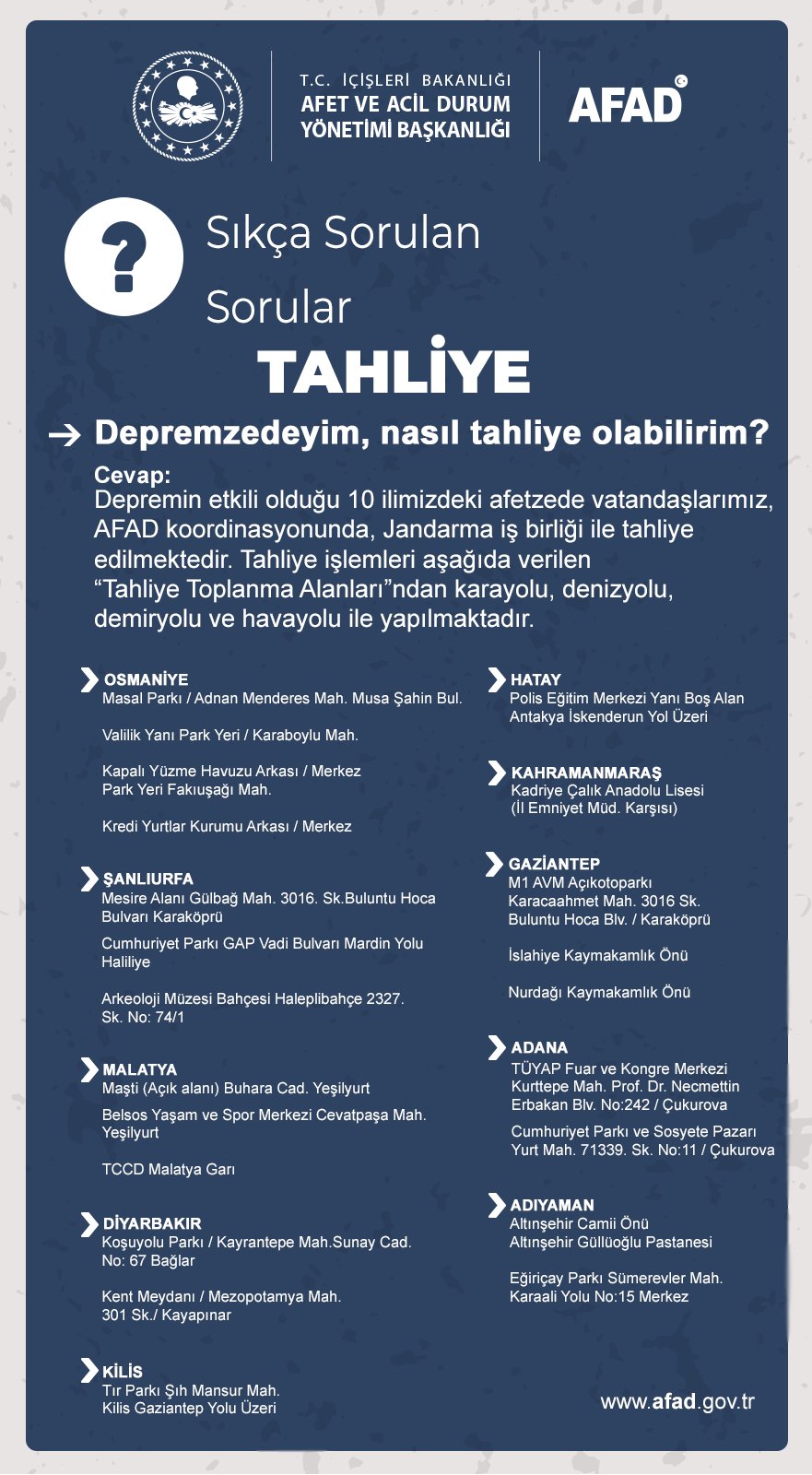 AFAD paylaştı: Depremzedeler tarafından en çok sorulan sorular ve cevapları - 6. fotoğraf