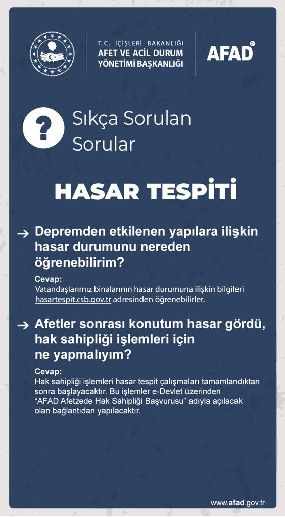 AFAD paylaştı: Depremzedeler tarafından en çok sorulan sorular ve cevapları - 10. fotoğraf