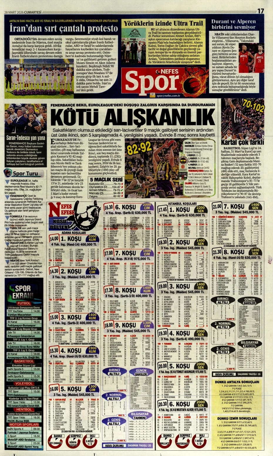 988 milyon TL'lik rekor ödeme! Spor basını bugün ne yazdı? (28 Mart) - 8. fotoğraf