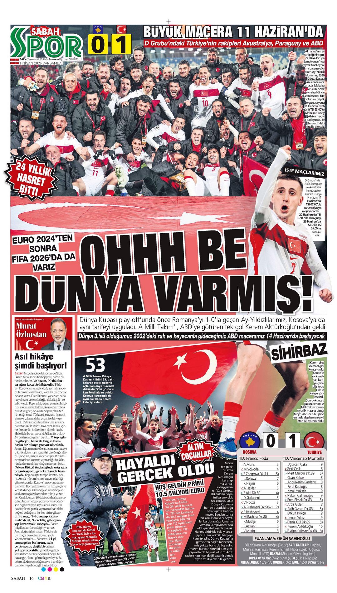 Dünyalar bizim oldu | Spor manşetleri - 11. fotoğraf