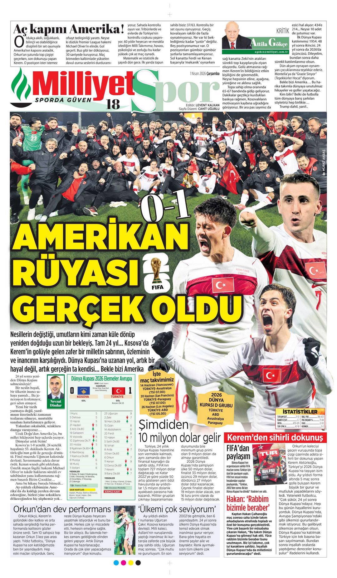 Dünyalar bizim oldu | Spor manşetleri - 5. fotoğraf