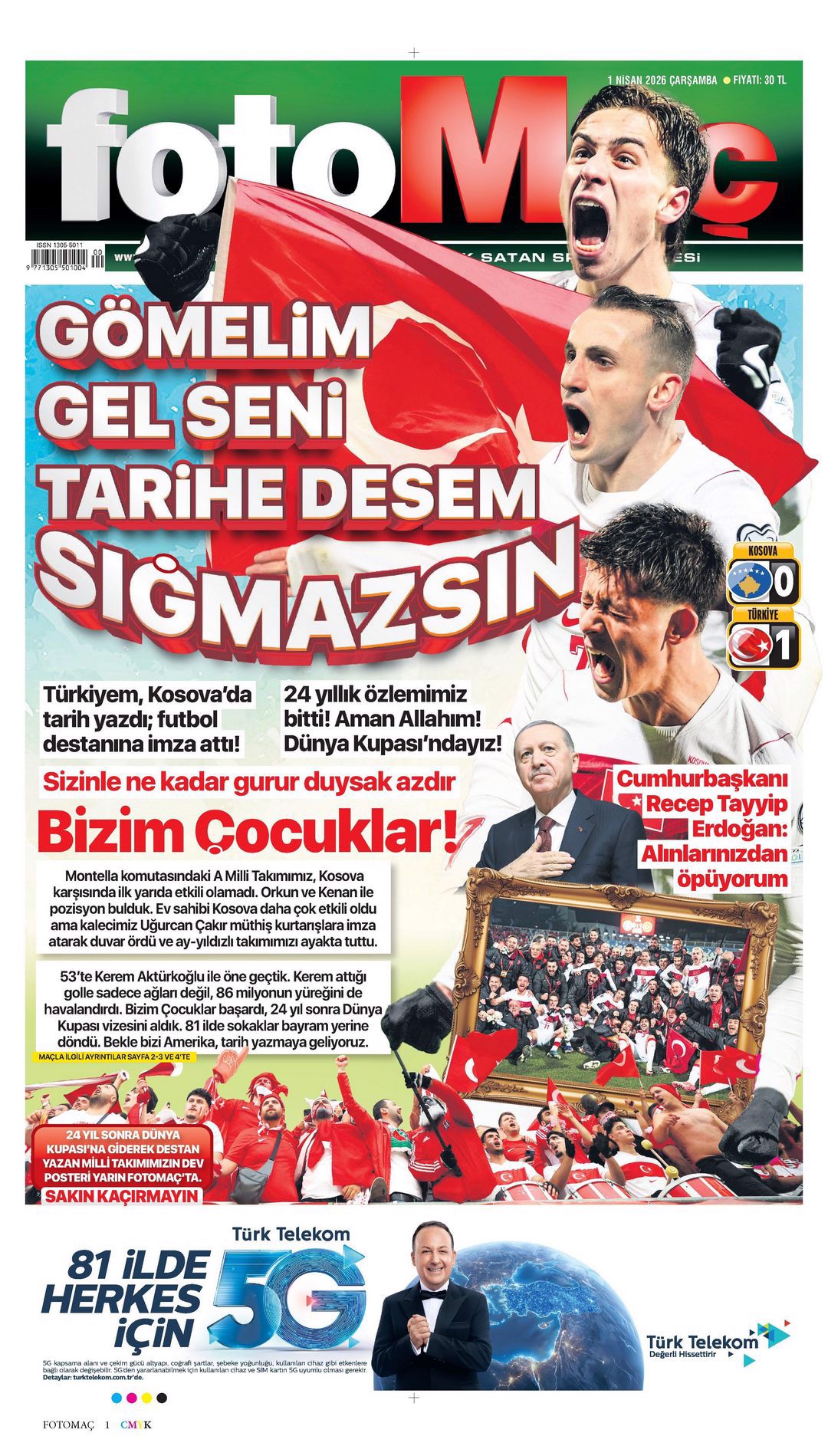 Dünyalar bizim oldu | Spor manşetleri - 3. fotoğraf