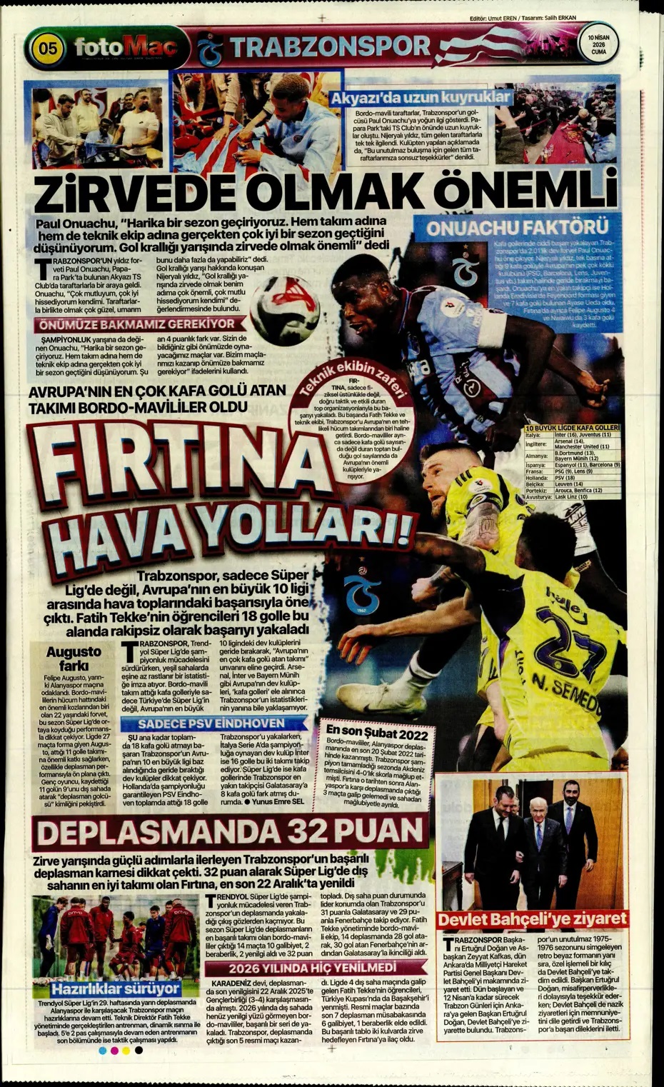 Fener'de kafalar karışık! Spor basını bugün ne yazdı? (10 Nisan) - 2. fotoğraf