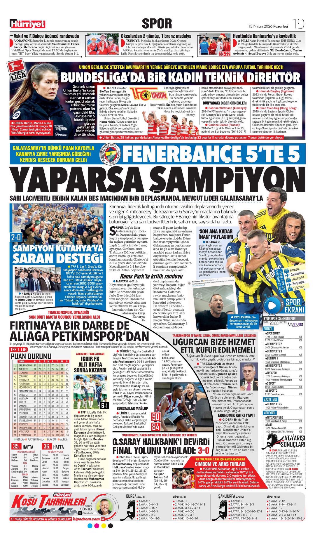 Aslan ateşle oynuyor | Spor manşetleri - 16. fotoğraf
