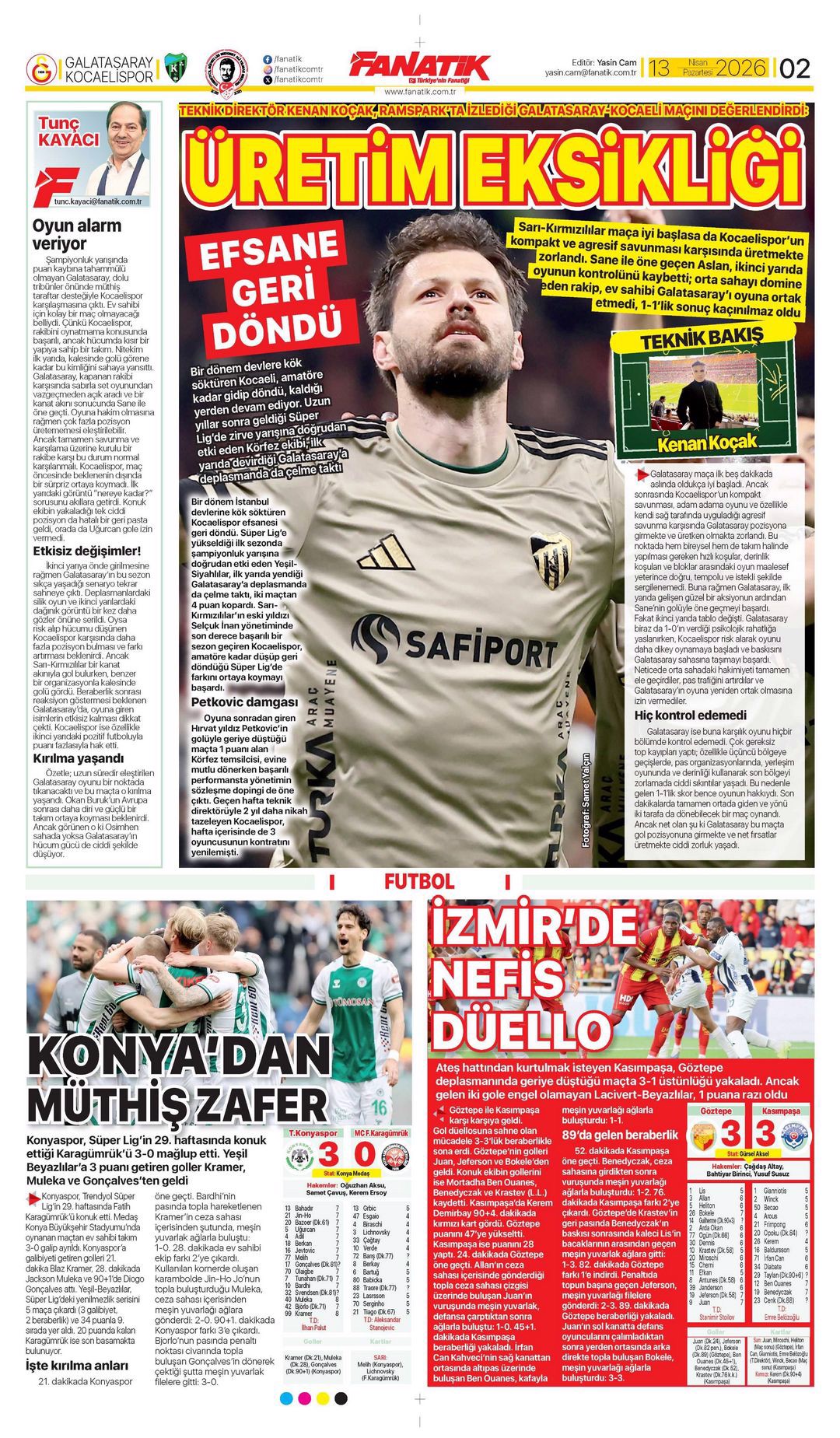 Aslan ateşle oynuyor | Spor manşetleri - 10. fotoğraf