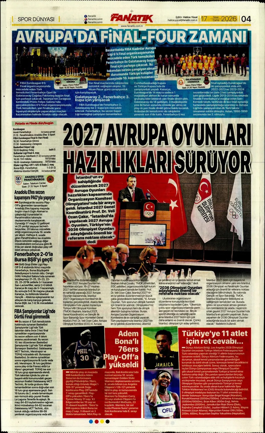 Yüzde yüz şampiyonuz! Spor basını bugün ne yazdı? (17 Nisan) - 3. fotoğraf