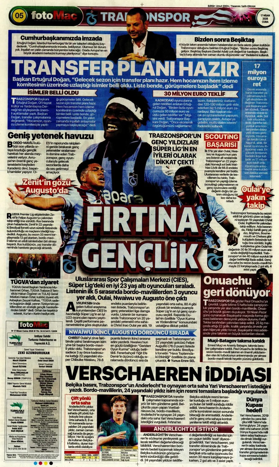 Yüzde yüz şampiyonuz! Spor basını bugün ne yazdı? (17 Nisan) - 9. fotoğraf