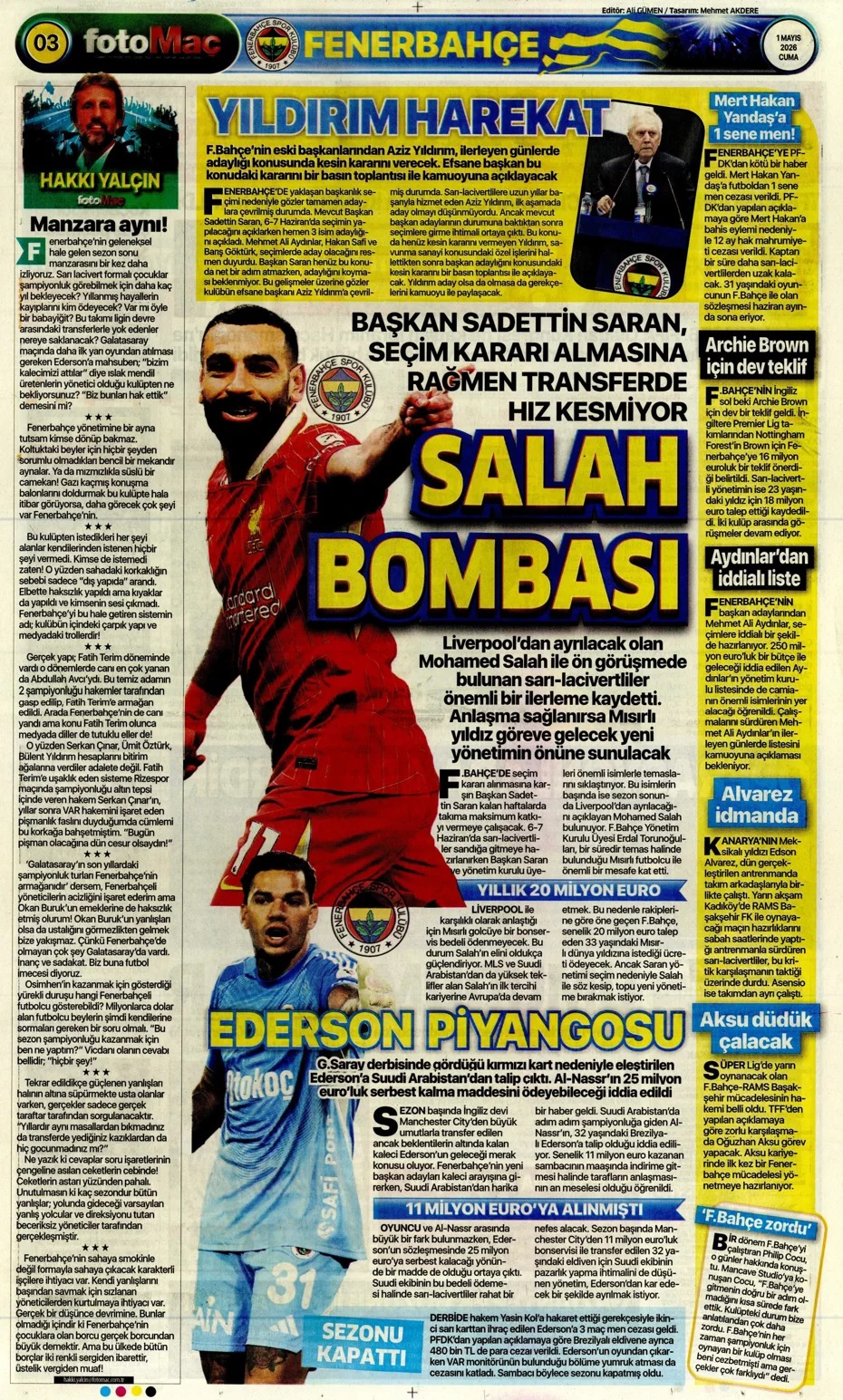 Okan Buruk rekor peşinde! Spor basını bugün ne yazdı? (1 Mayıs) - 6. fotoğraf