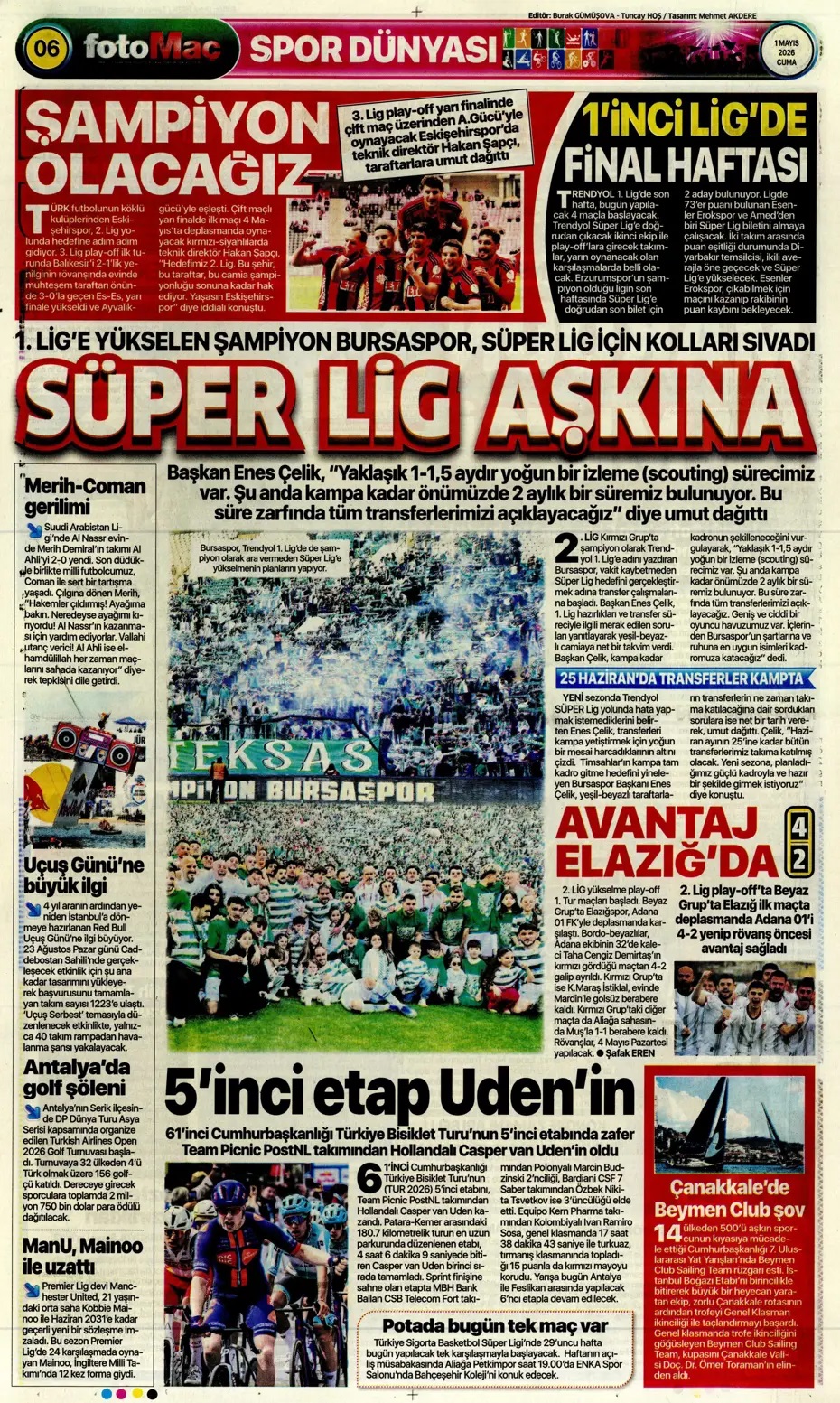 Okan Buruk rekor peşinde! Spor basını bugün ne yazdı? (1 Mayıs) - 7. fotoğraf