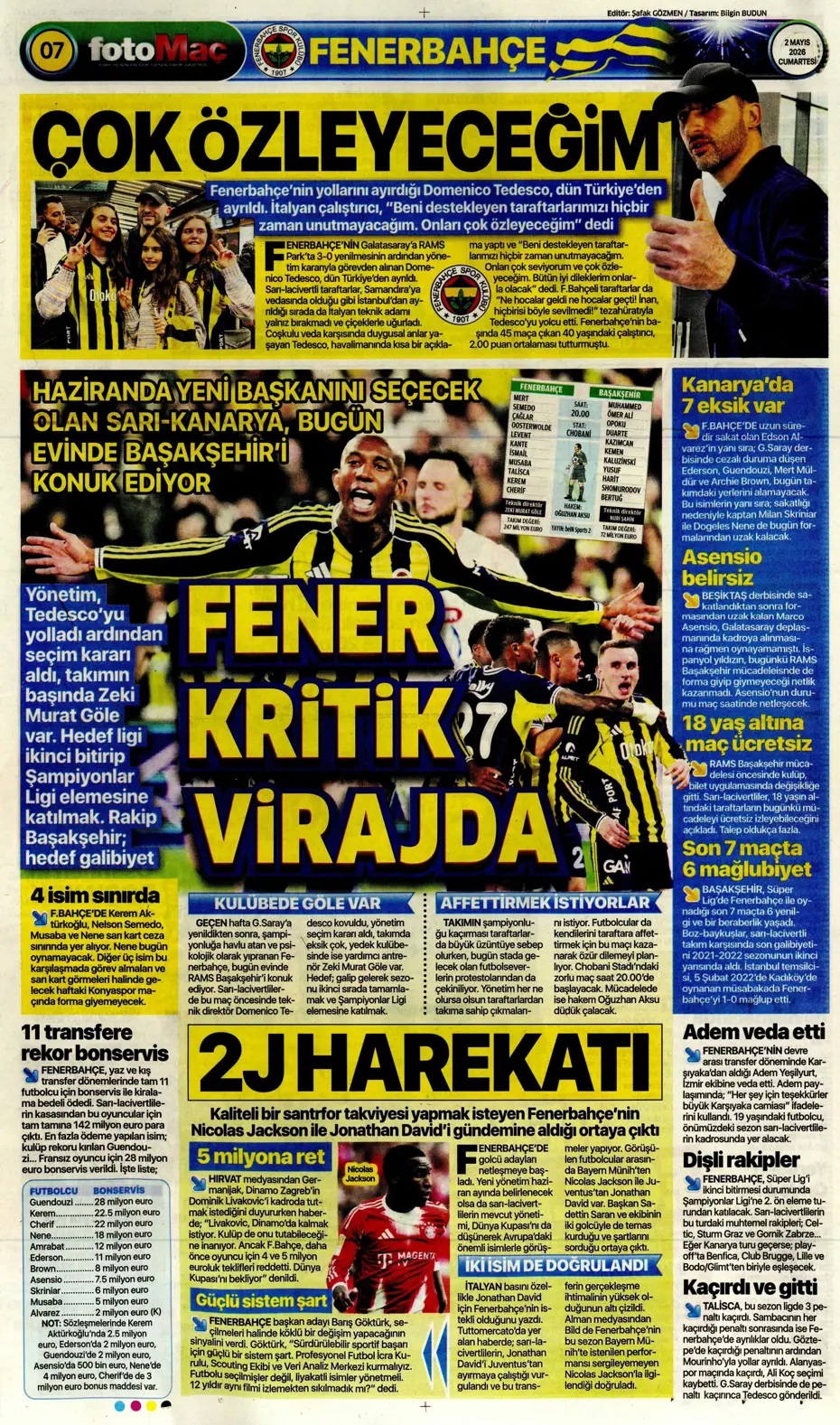 Beşiktaş kendine geldi! Spor basını bugün ne yazdı? (2  Mayıs) - 8. fotoğraf