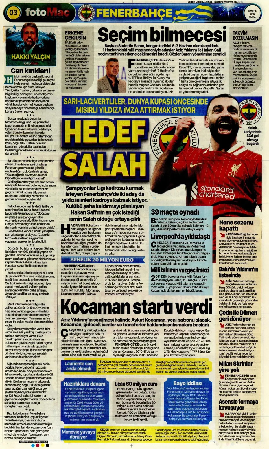 Yıldırım hesap kitap yapıyor! Spor basını bugün ne yazdı? (8 Mayıs) - 2. fotoğraf