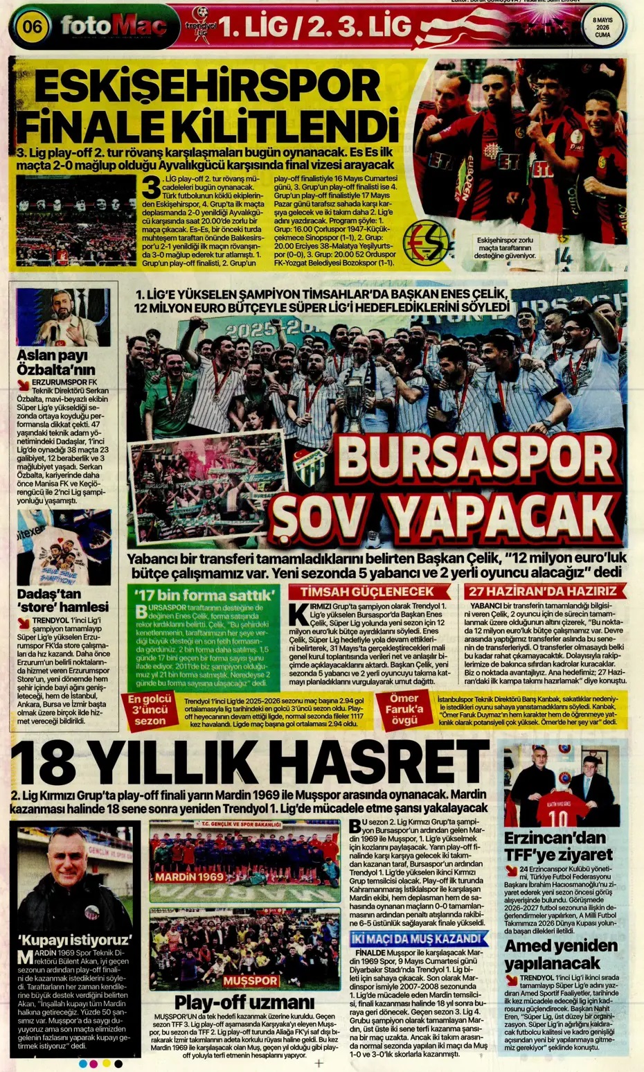 Yıldırım hesap kitap yapıyor! Spor basını bugün ne yazdı? (8 Mayıs) - 6. fotoğraf
