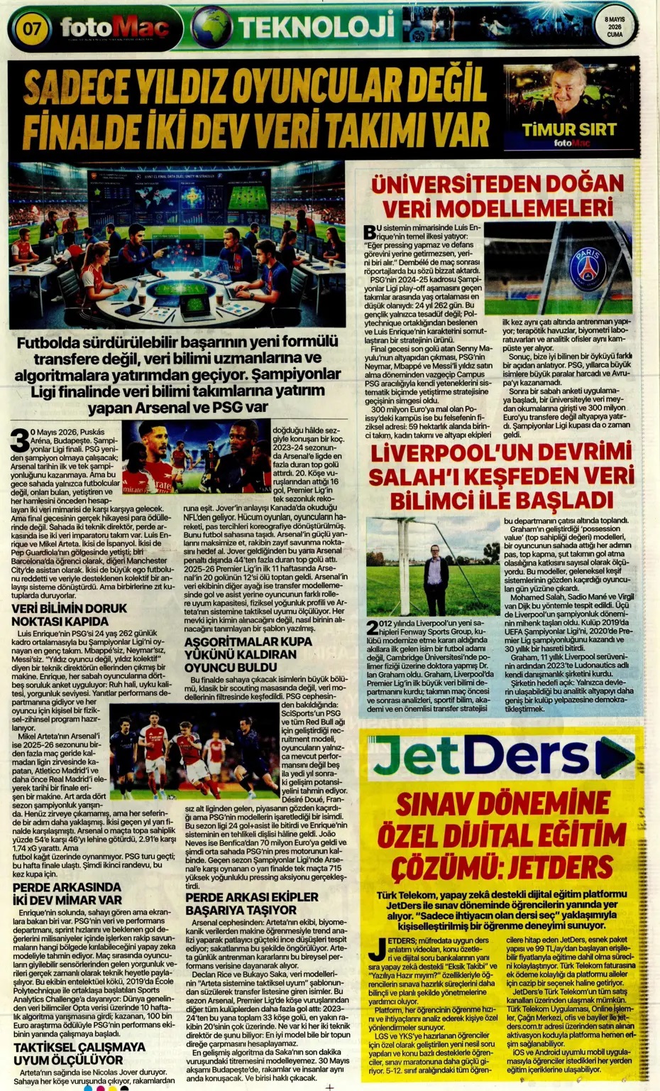 Yıldırım hesap kitap yapıyor! Spor basını bugün ne yazdı? (8 Mayıs) - 10. fotoğraf
