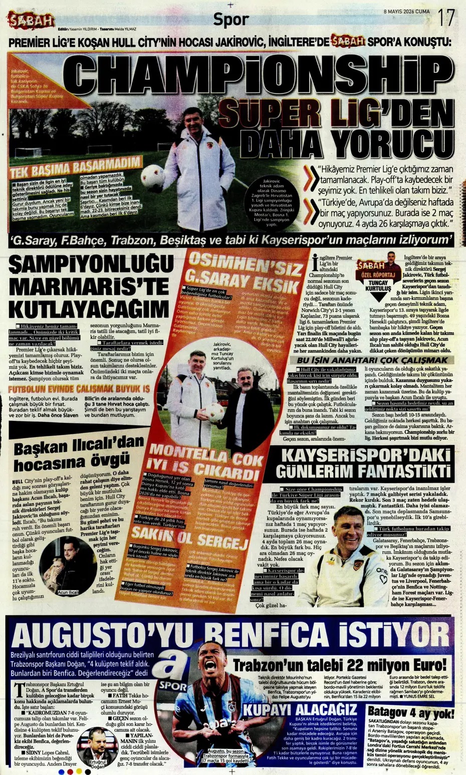 Yıldırım hesap kitap yapıyor! Spor basını bugün ne yazdı? (8 Mayıs) - 4. fotoğraf