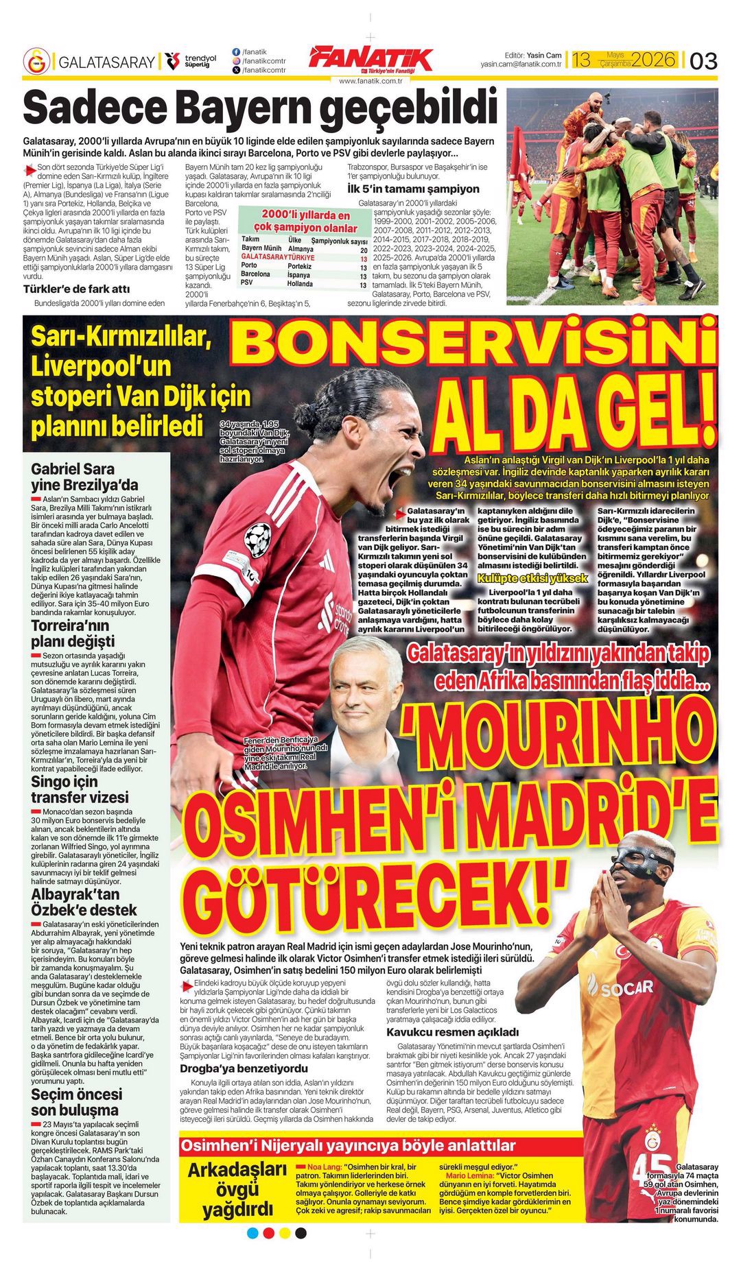 Salah bombası | Spor manşetleri - 11. fotoğraf