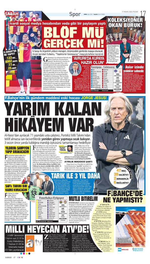 Yarım kalan hikaye | Spor manşetleri - 5. fotoğraf
