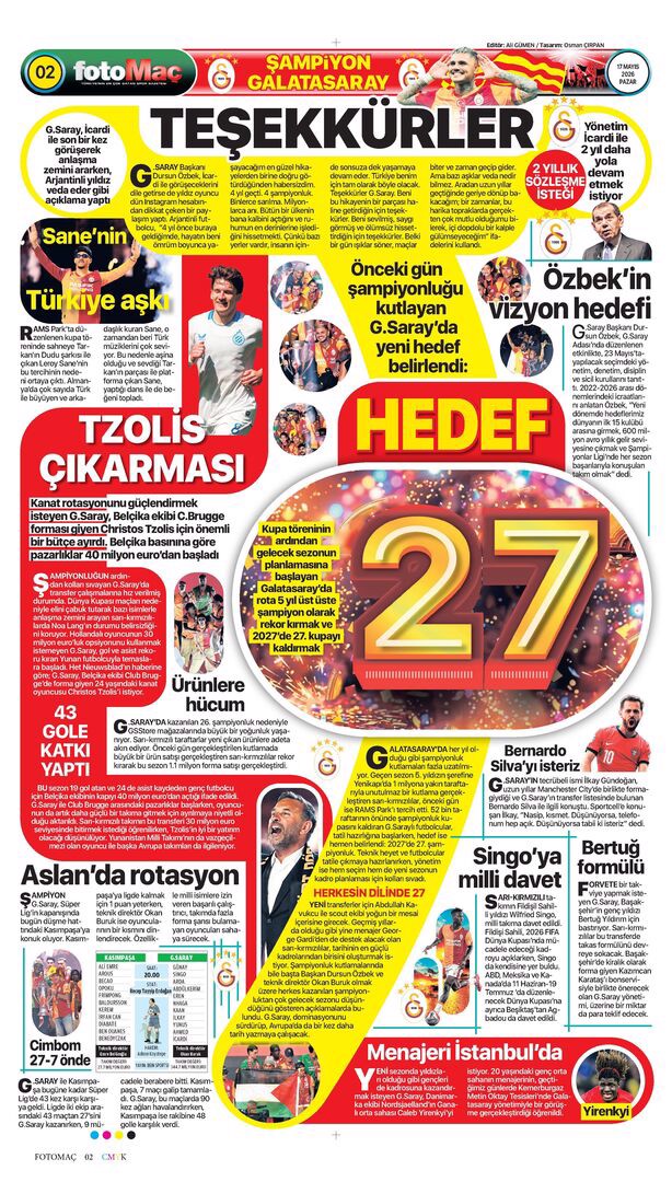 Yarım kalan hikaye | Spor manşetleri - 14. fotoğraf
