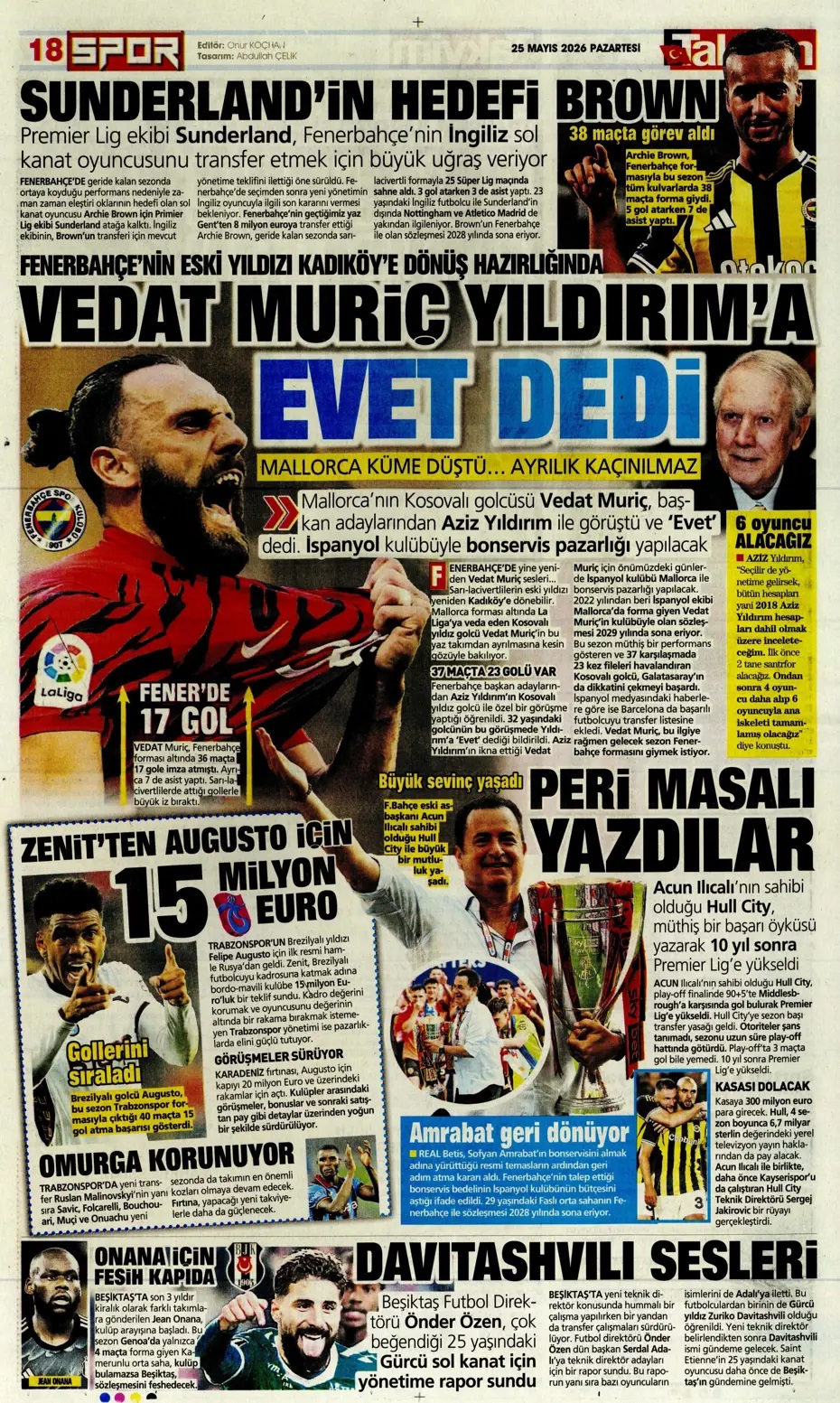 Salah, Fenerbahçe'ye 'Evet' dedi! Spor basını bugün ne yazdı? (25 Mayıs) - 9. fotoğraf